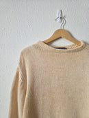 Vintage Hemp Wool Blend Sweater (L)