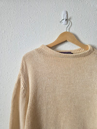 Vintage Hemp Wool Blend Sweater (L)