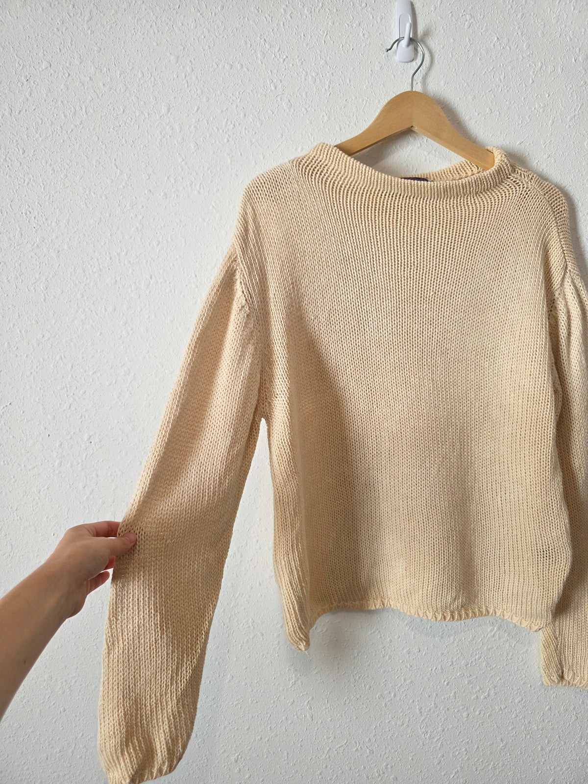 Vintage Hemp Wool Blend Sweater (L)