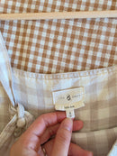 Lou & Grey Gingham Linen Overalls (S)