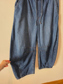 Relaxed Pull On Barrel Jeans (L)
