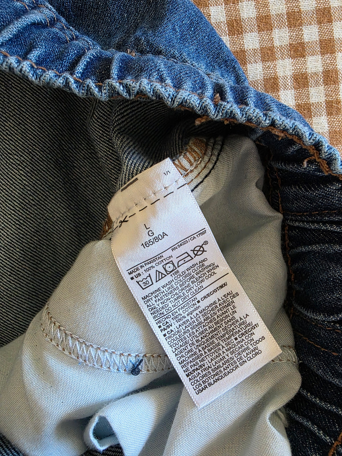 Relaxed Pull On Barrel Jeans (L)