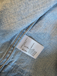 Light Wash Crop Denim Jacket (XL)