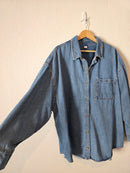 Oversized Denim Button Up Shirt (XXL)