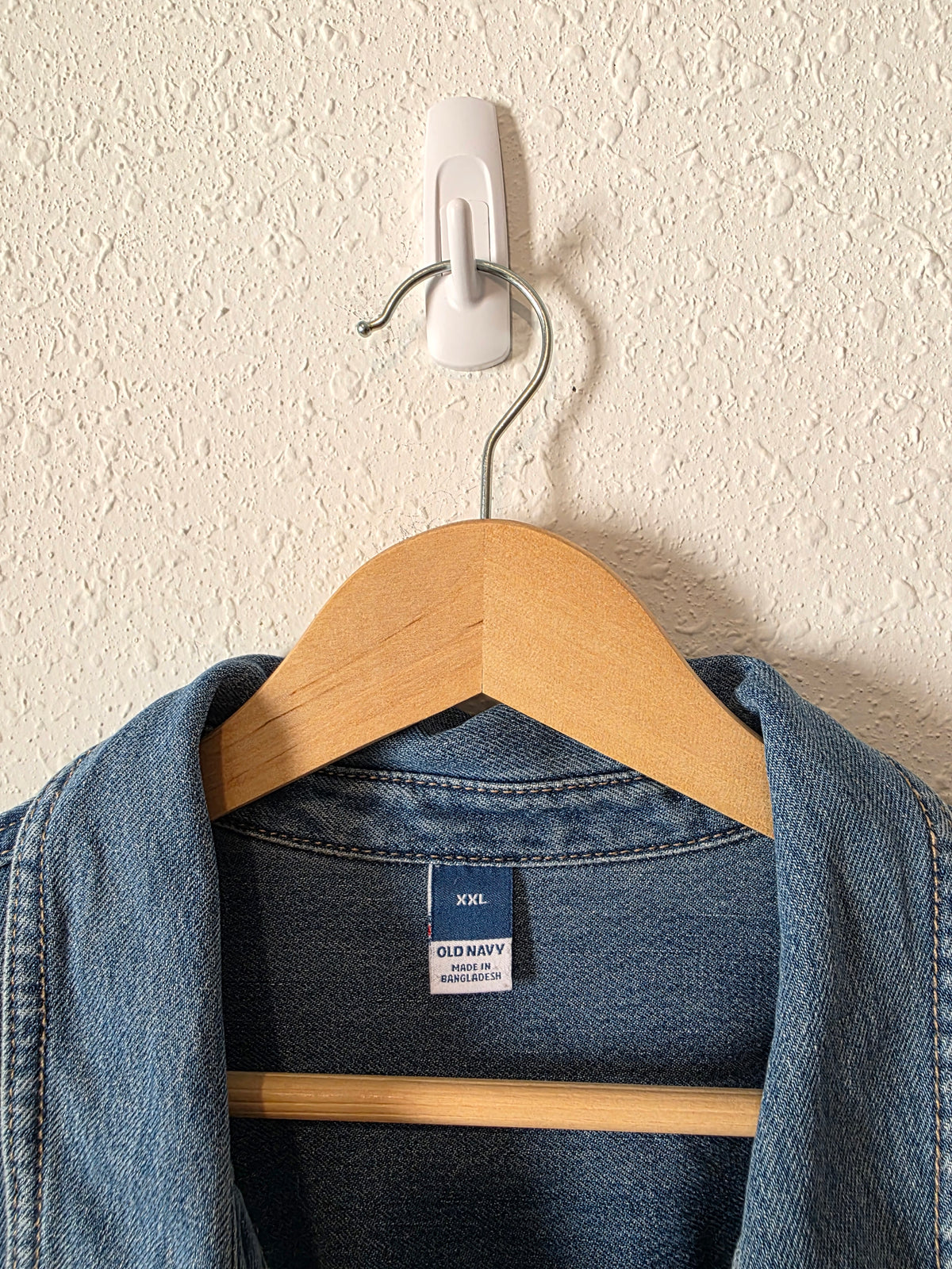 Oversized Denim Button Up Shirt (XXL)