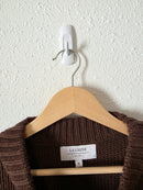 La Ligne Brown Wool Cashmere Sweater (M)