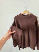 La Ligne Brown Wool Cashmere Sweater (M)