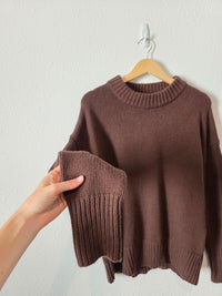 La Ligne Brown Wool Cashmere Sweater (M)
