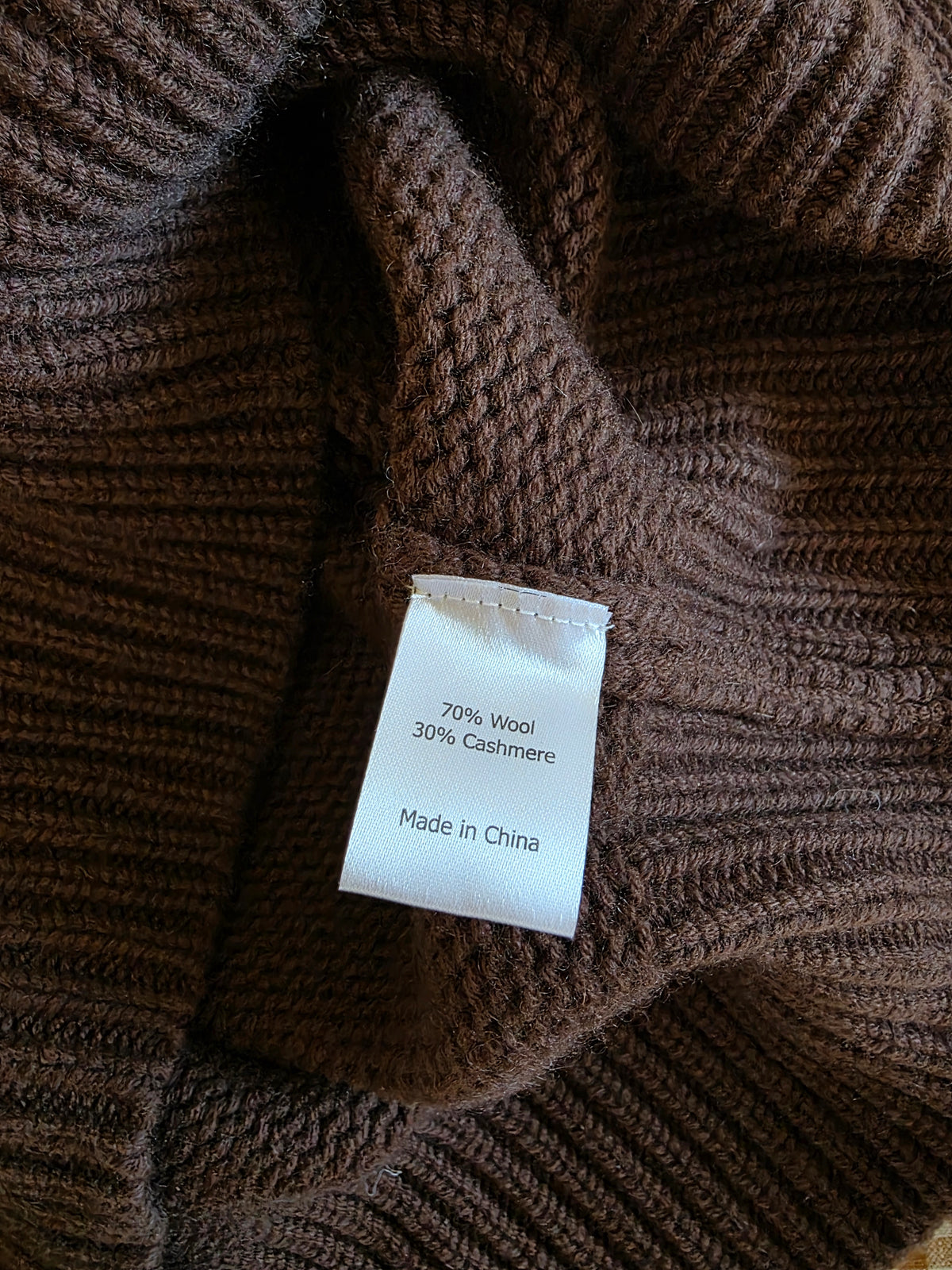 La Ligne Brown Wool Cashmere Sweater (M)