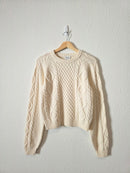NEW Sunday Best Cable Knit Sweater (S)