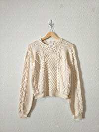 NEW Sunday Best Cable Knit Sweater (S)
