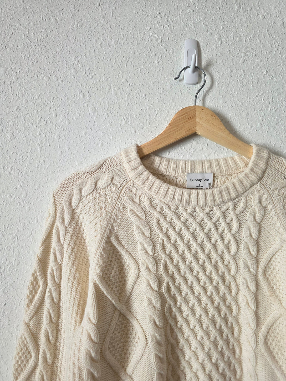 NEW Sunday Best Cable Knit Sweater (S)