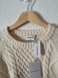 NEW Sunday Best Cable Knit Sweater (S)