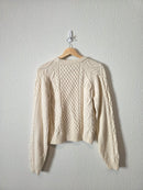 NEW Sunday Best Cable Knit Sweater (S)
