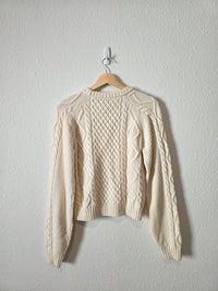 NEW Sunday Best Cable Knit Sweater (S)