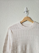 Madewell Textured Pointelle Sweater (M)