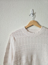 Madewell Textured Pointelle Sweater (M)