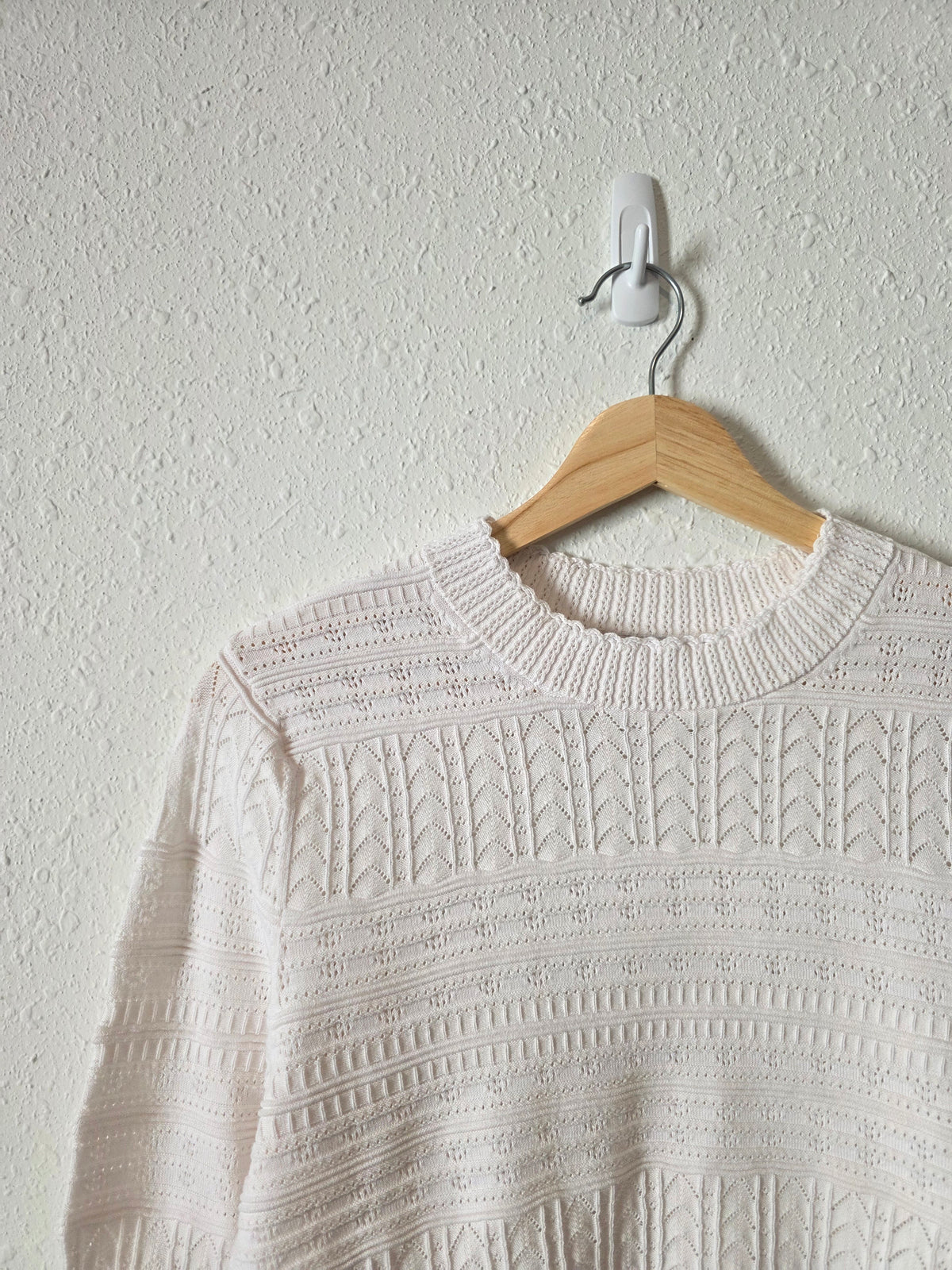 Madewell Textured Pointelle Sweater (M)