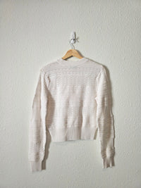 Madewell Textured Pointelle Sweater (M)