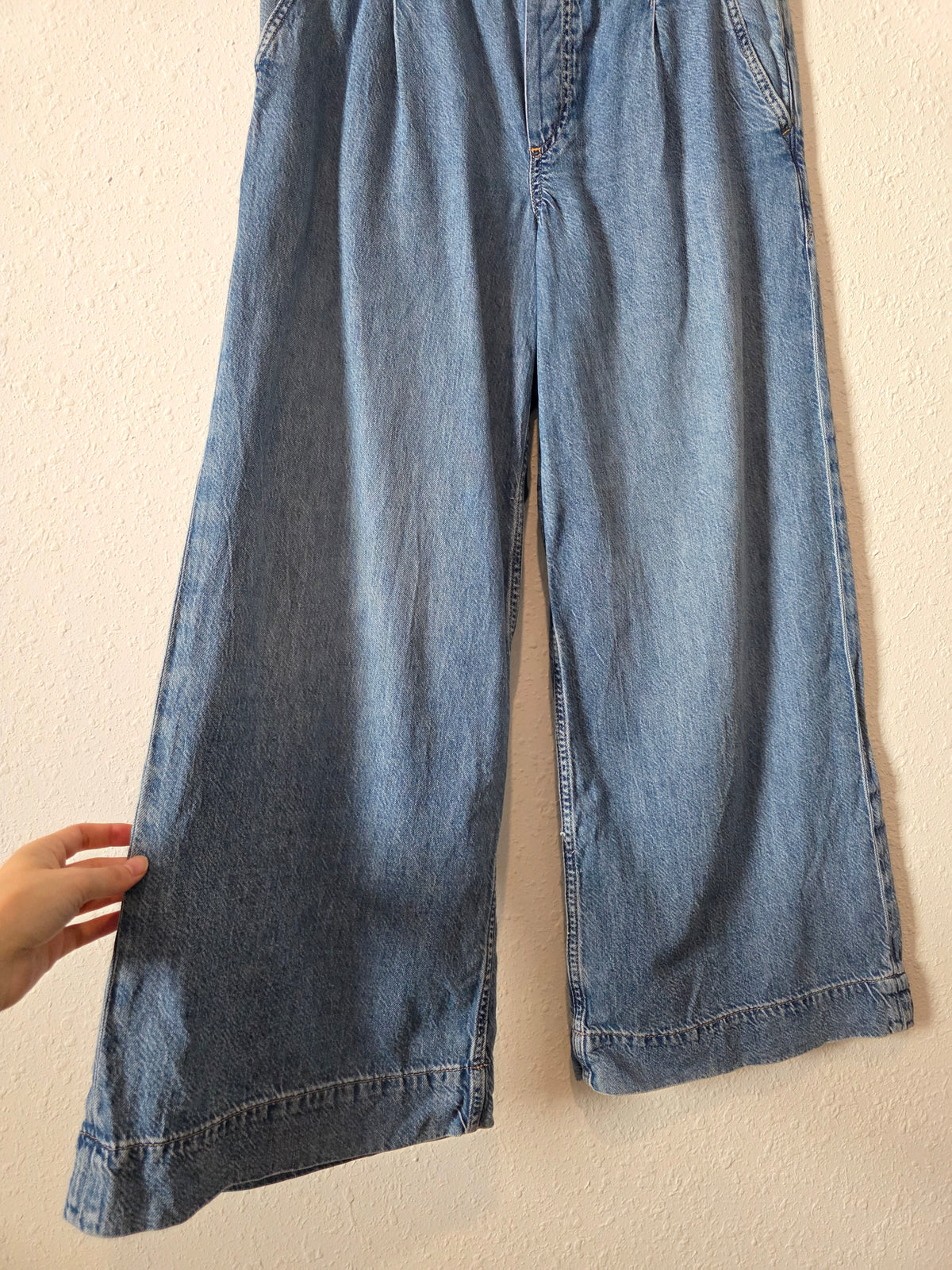 Gap Pull On Wide Leg Jeans (M)