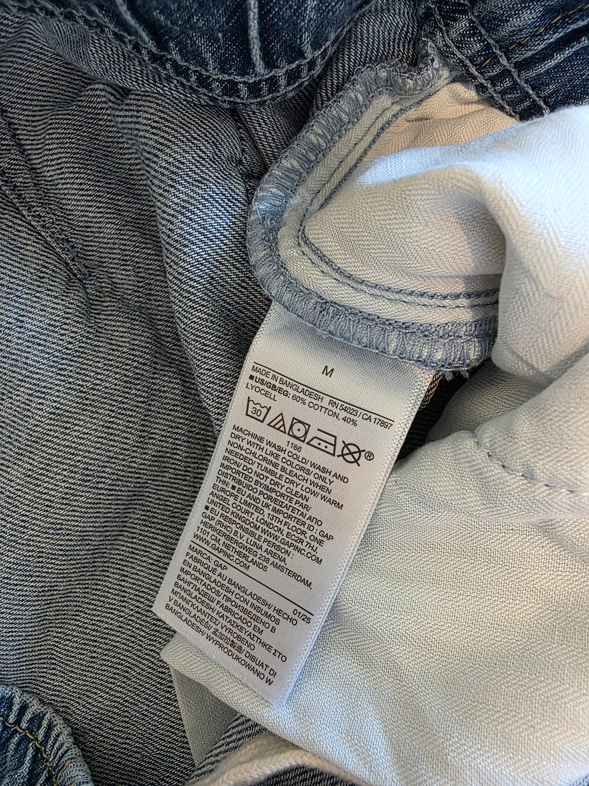 Gap Pull On Wide Leg Jeans (M)