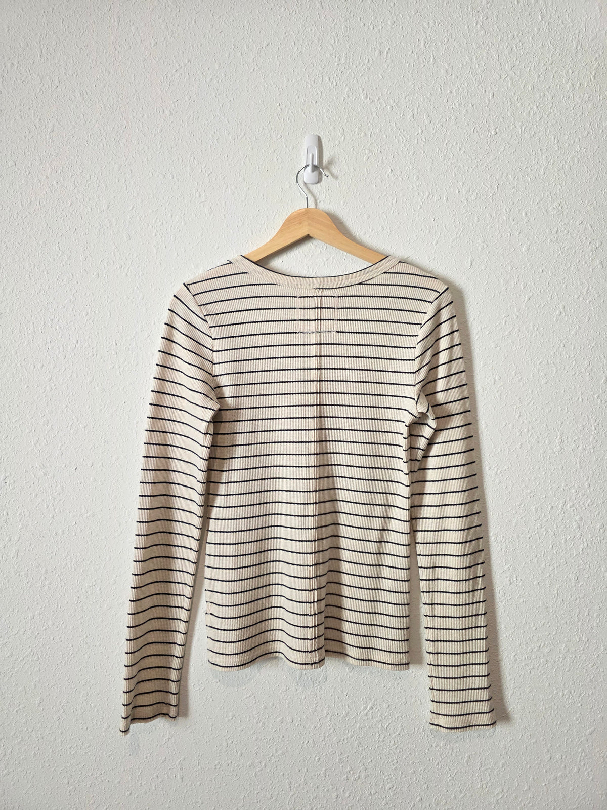 Aerie Striped Henley Tee (M)