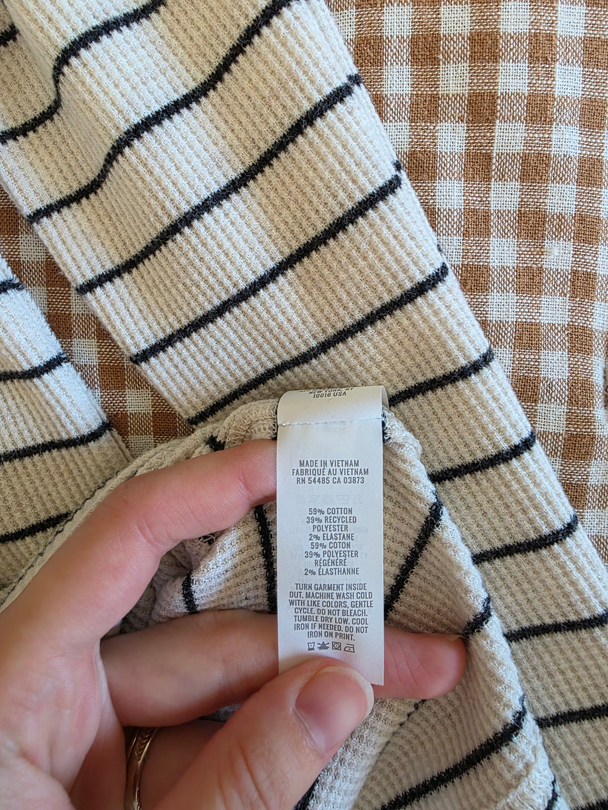 Aerie Striped Henley Tee (M)
