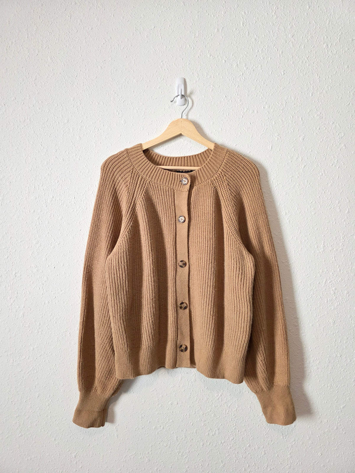 Banana Republic Camel Cardigan Sweater (XL)