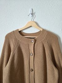 Banana Republic Camel Cardigan Sweater (XL)