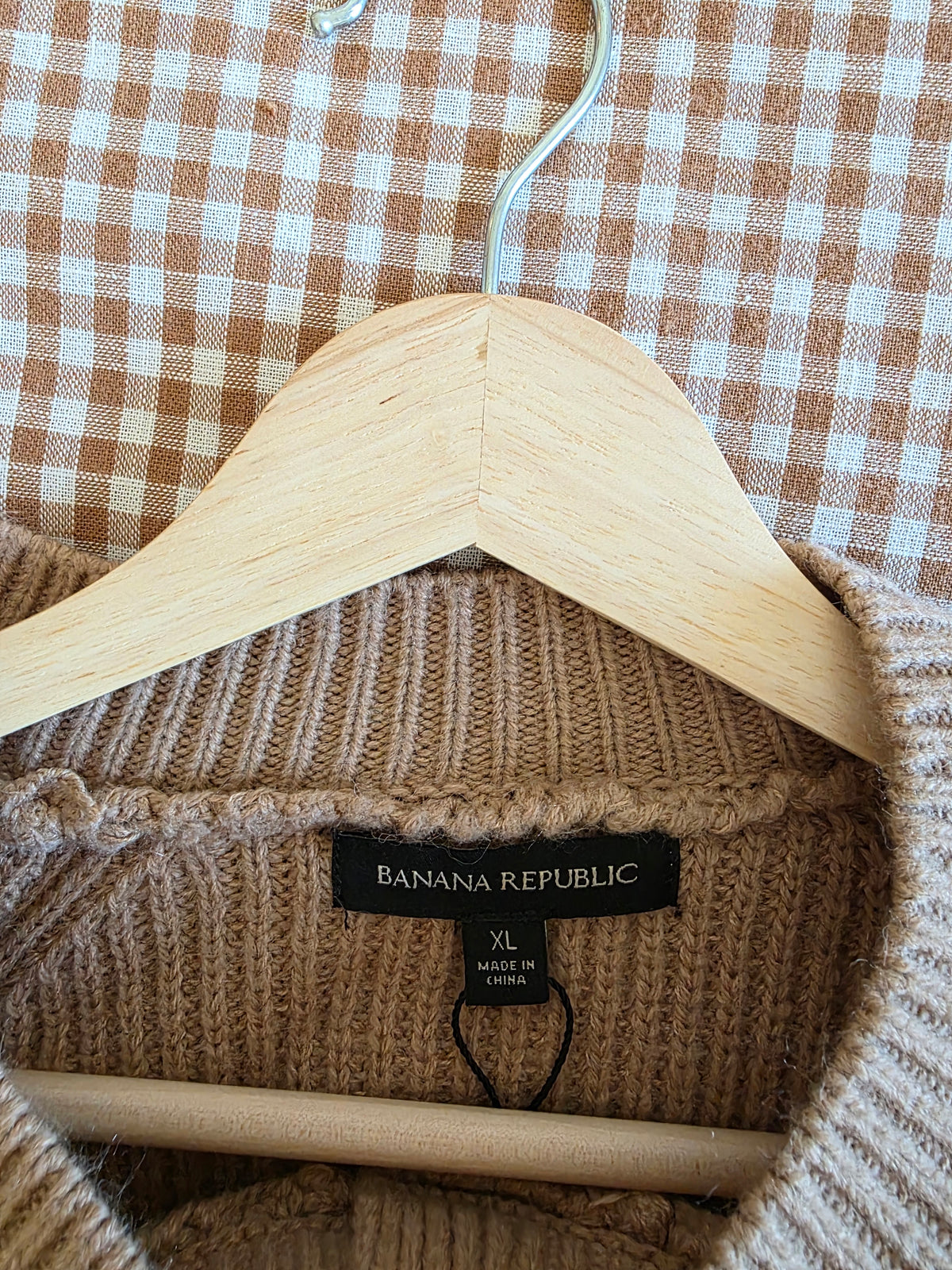 Banana Republic Camel Cardigan Sweater (XL)