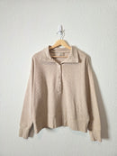 Negative Waffle Henley Sweatshirt (M)