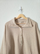Negative Waffle Henley Sweatshirt (M)