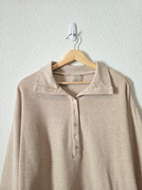 Negative Waffle Henley Sweatshirt (M)