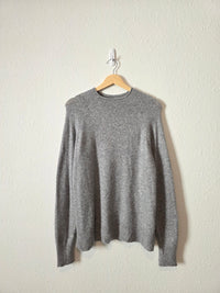 J.Crew Gray Merino Wool Blend Sweater (M)