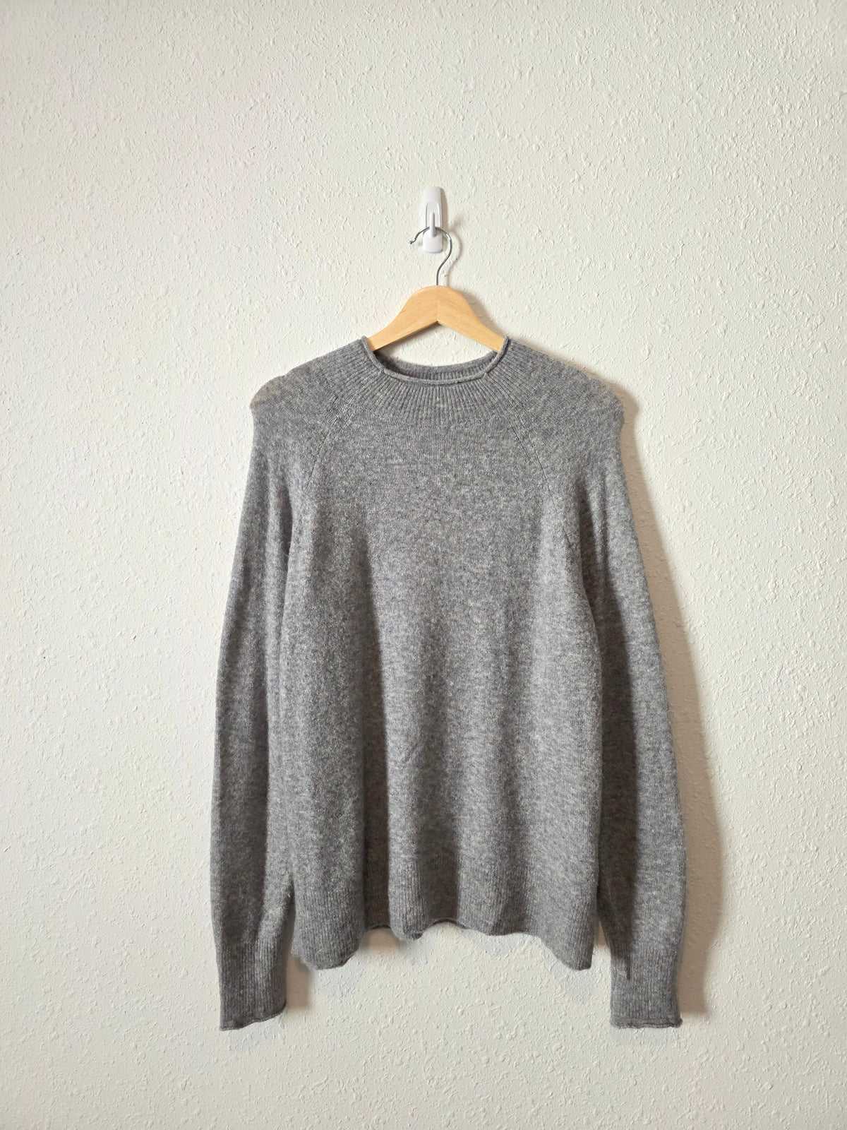 J.Crew Gray Merino Wool Blend Sweater (M)