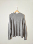 J.Crew Gray Merino Wool Blend Sweater (M)