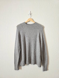 J.Crew Gray Merino Wool Blend Sweater (M)