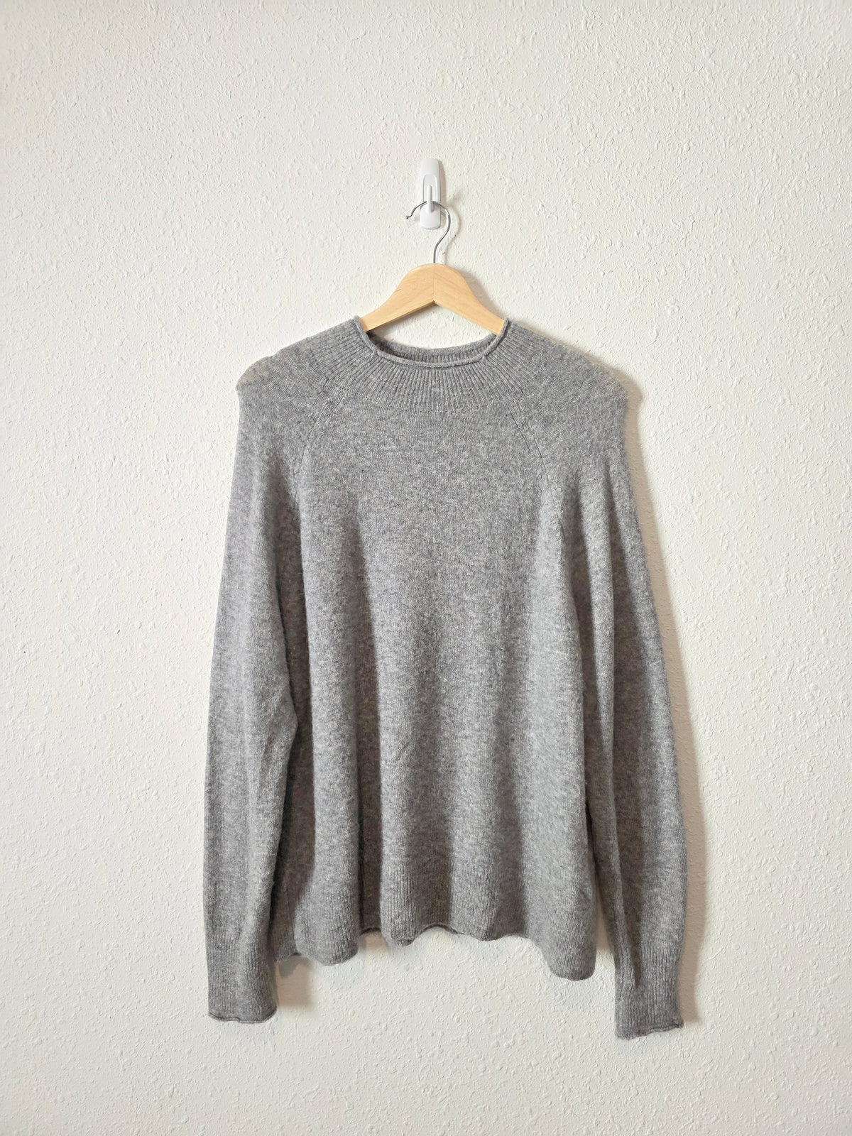 J.Crew Gray Merino Wool Blend Sweater (M)