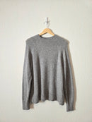 J.Crew Gray Merino Wool Blend Sweater (M)