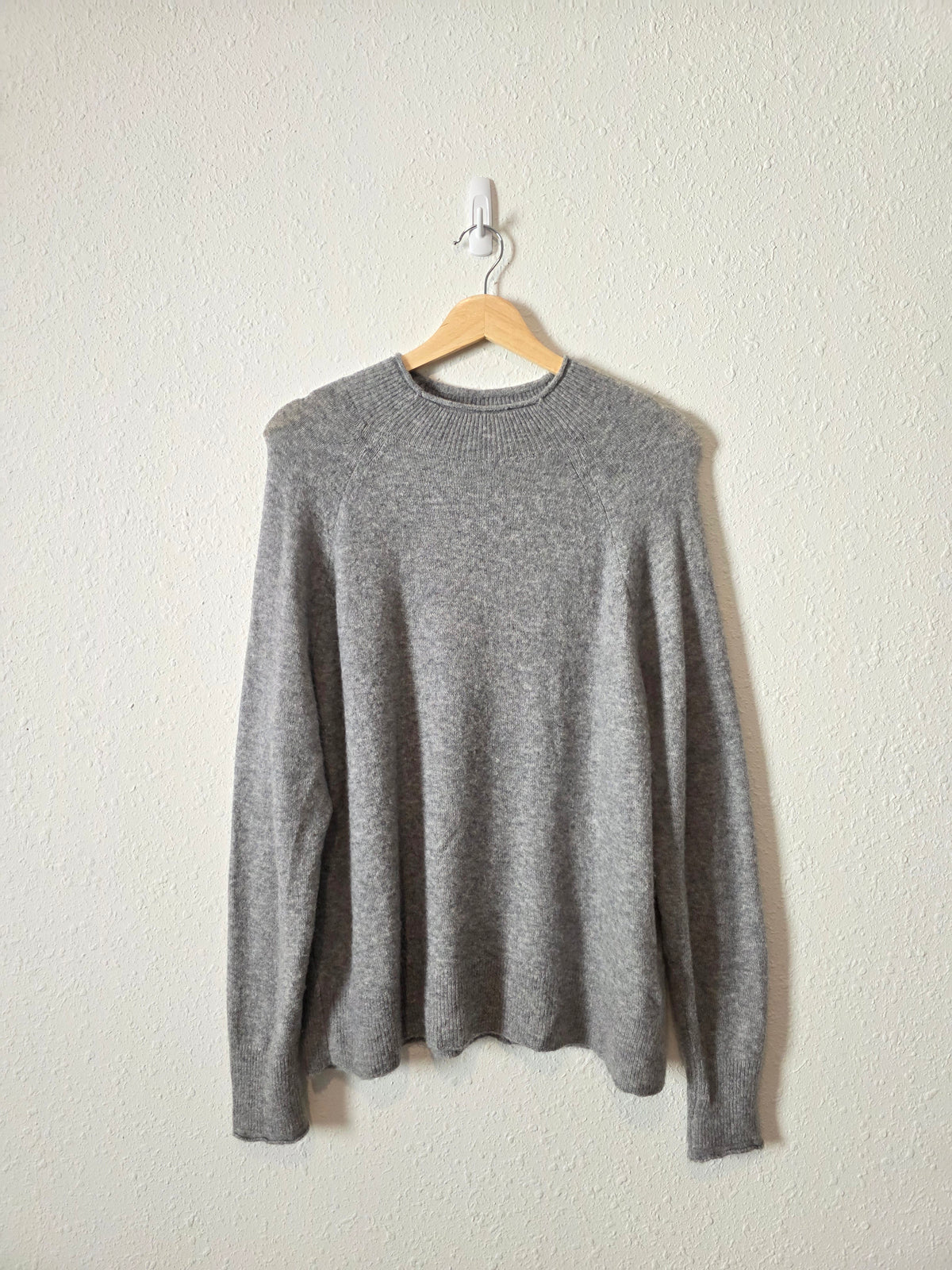 J.Crew Gray Merino Wool Blend Sweater (M)