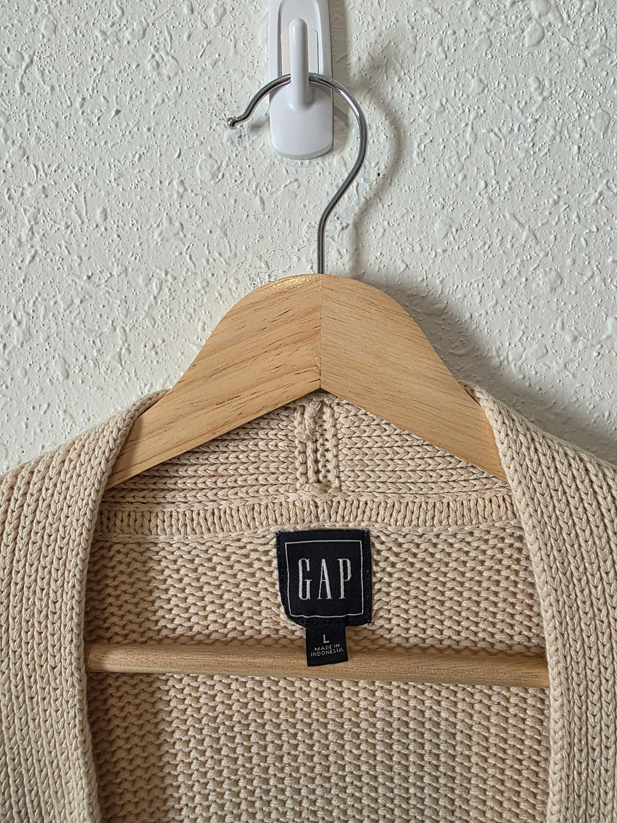 Gap Cream Cotton Cardigan (L)
