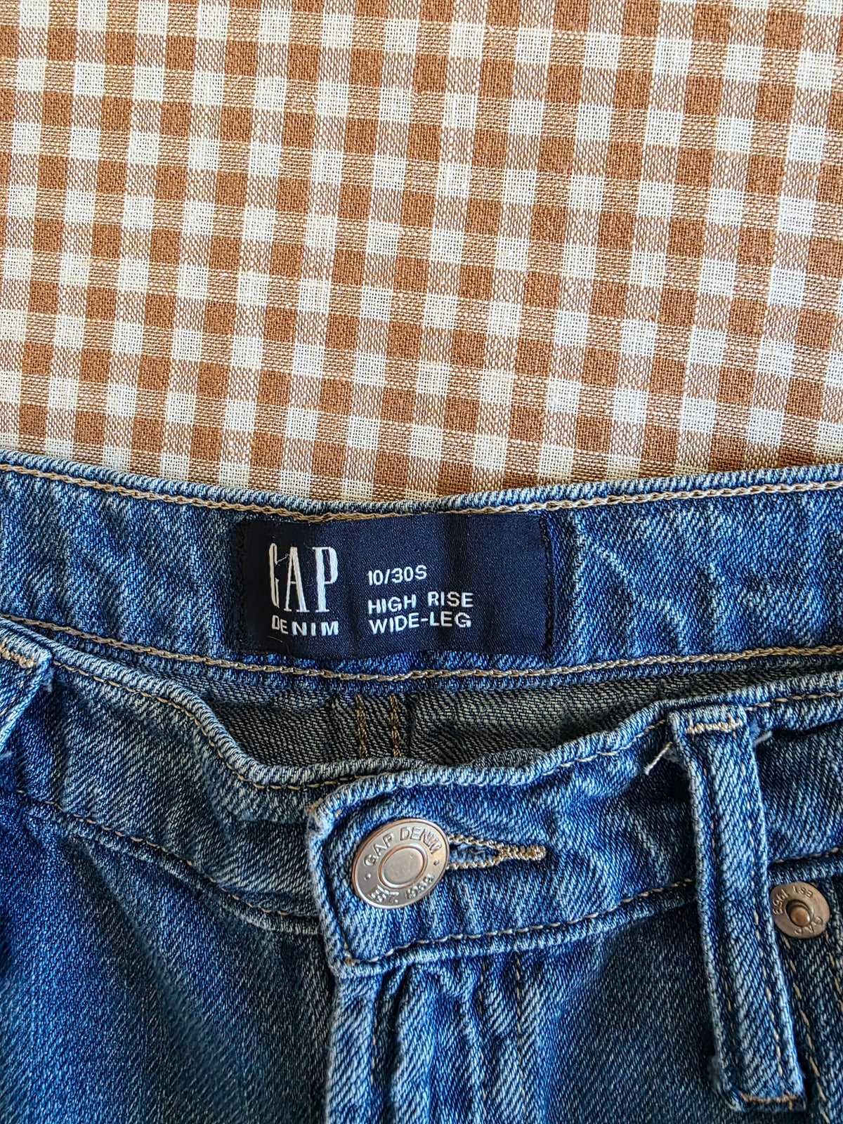 Gap High Rise Wide Leg Jeans (10/30s)