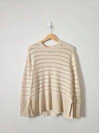 Gap Crochet Crewneck Sweater (XS)