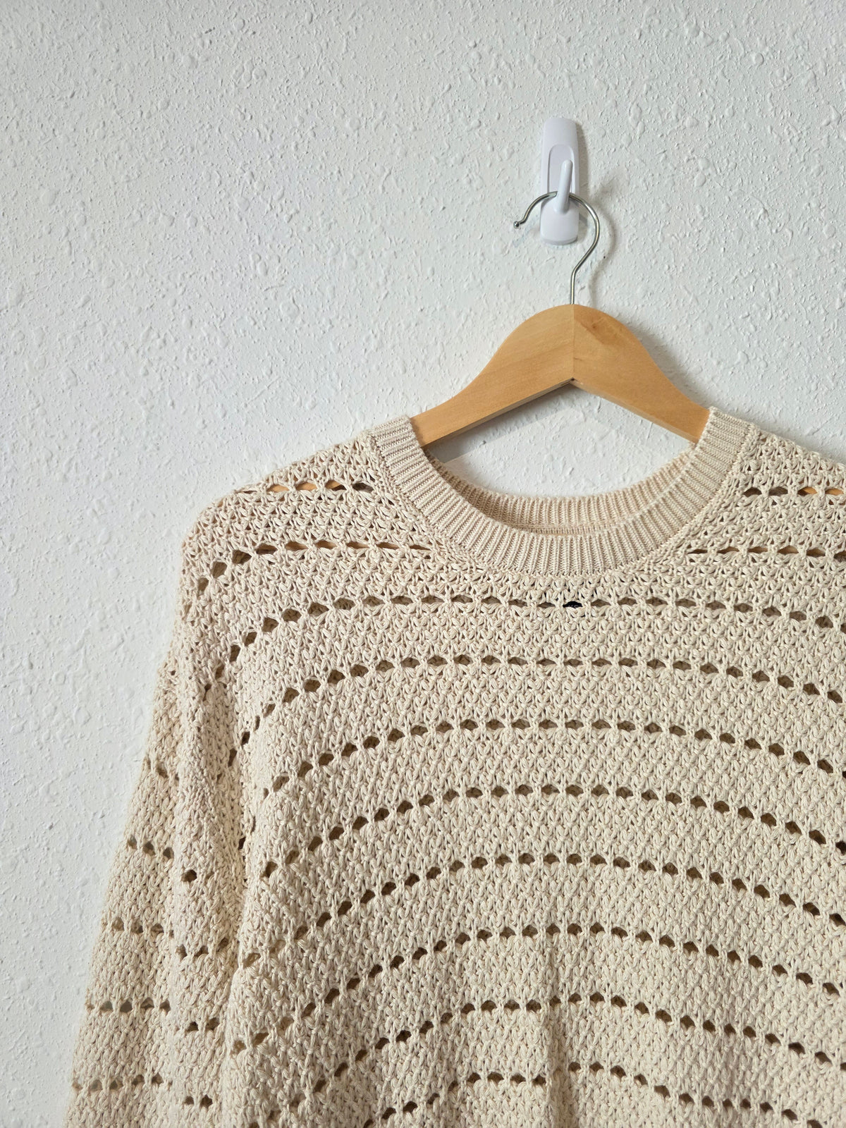 Gap Crochet Crewneck Sweater (XS)