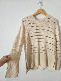 Gap Crochet Crewneck Sweater (XS)