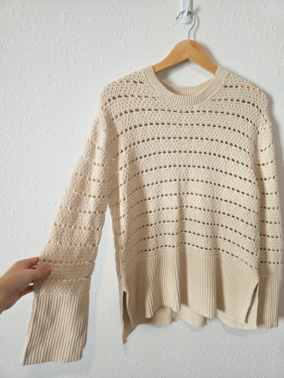 Gap Crochet Crewneck Sweater (XS)