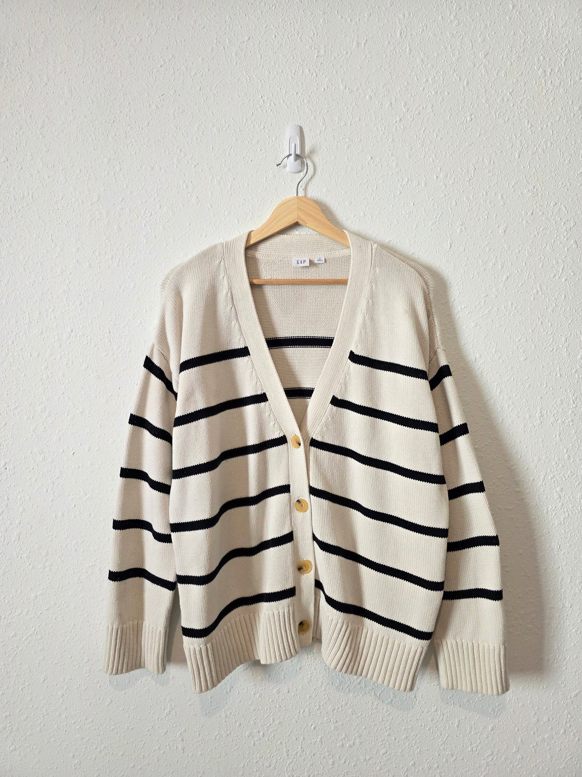 Gap Striped Cotton Cardigan (M)