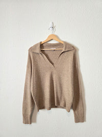 J.Crew Neutral V Neck Sweater (S)