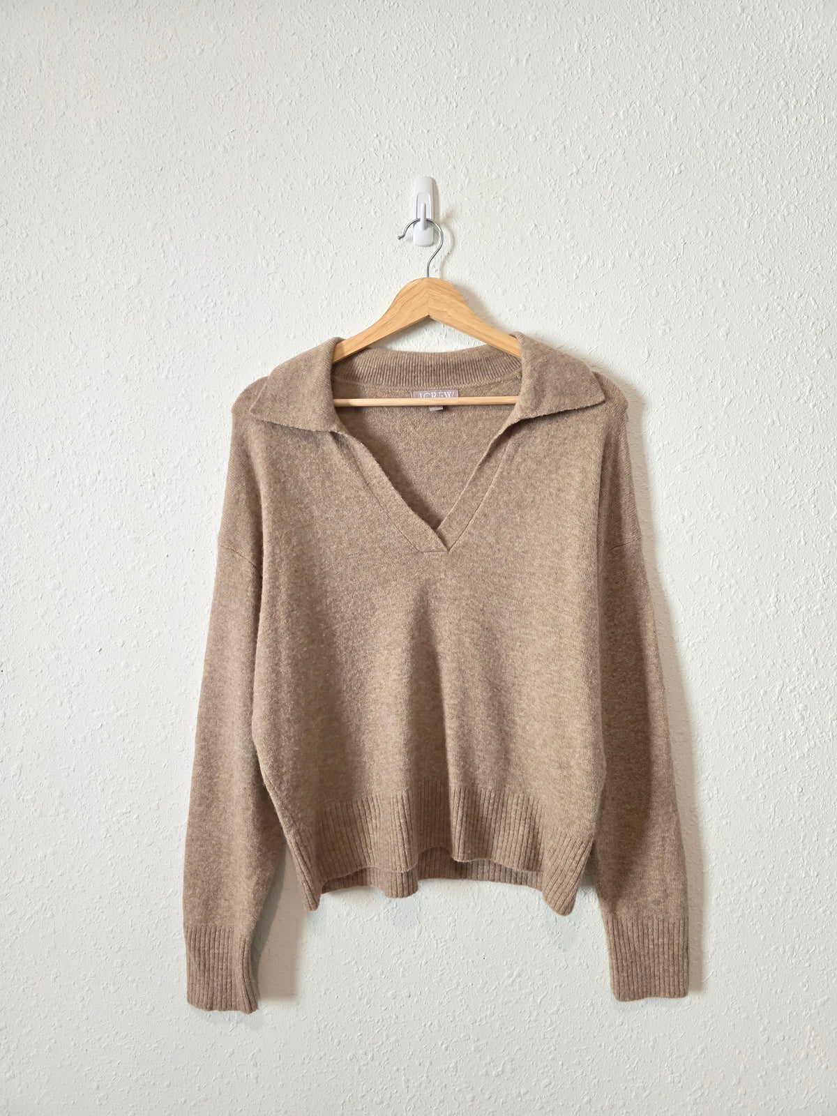 J.Crew Neutral V Neck Sweater (S)