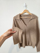 J.Crew Neutral V Neck Sweater (S)